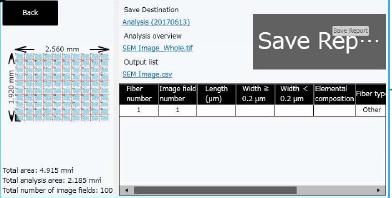 Frame Step Analyzer for Asbestos Analysis (screenshot 2)