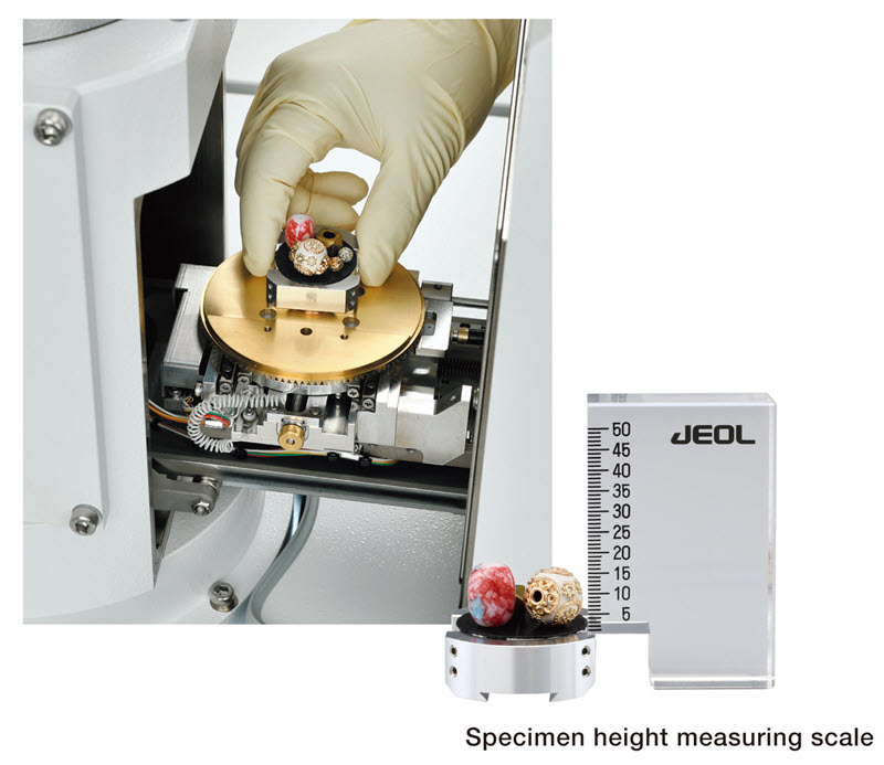 Follow the Navi to set specimen Follow the Navi to set specimen