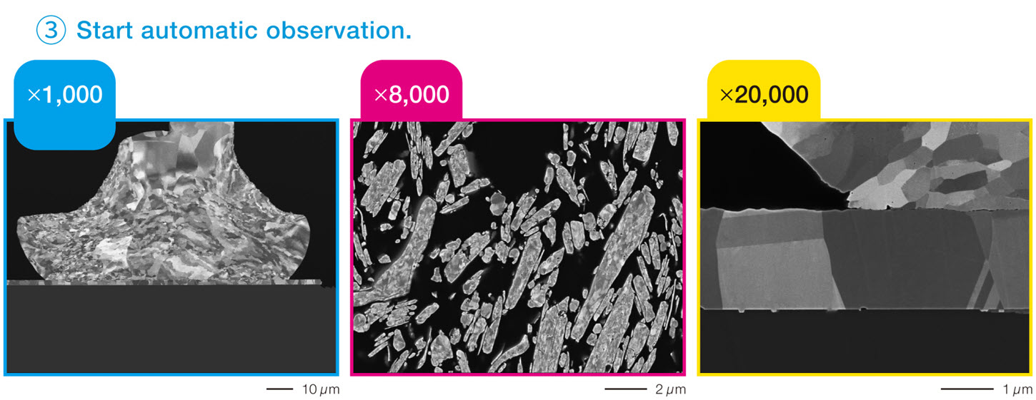 Automatic Observation: Simple SEM/EDS Automatic Observation: Simple SEM/EDS